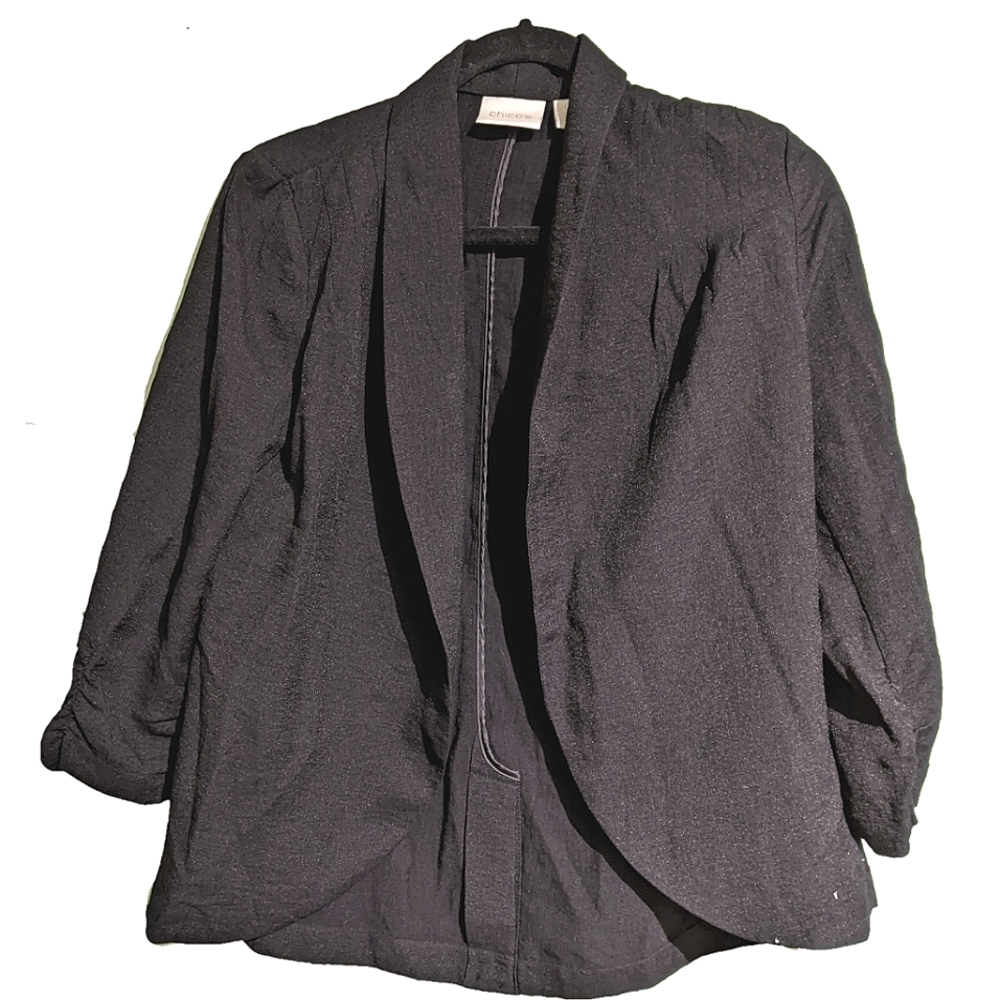 Chicos Black Jacket sz 0 (Women's 6-8) Like New!